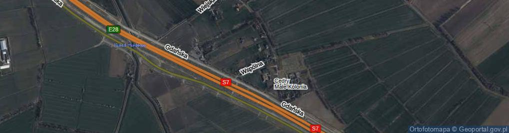 Zdjęcie satelitarne Wspólna ul.